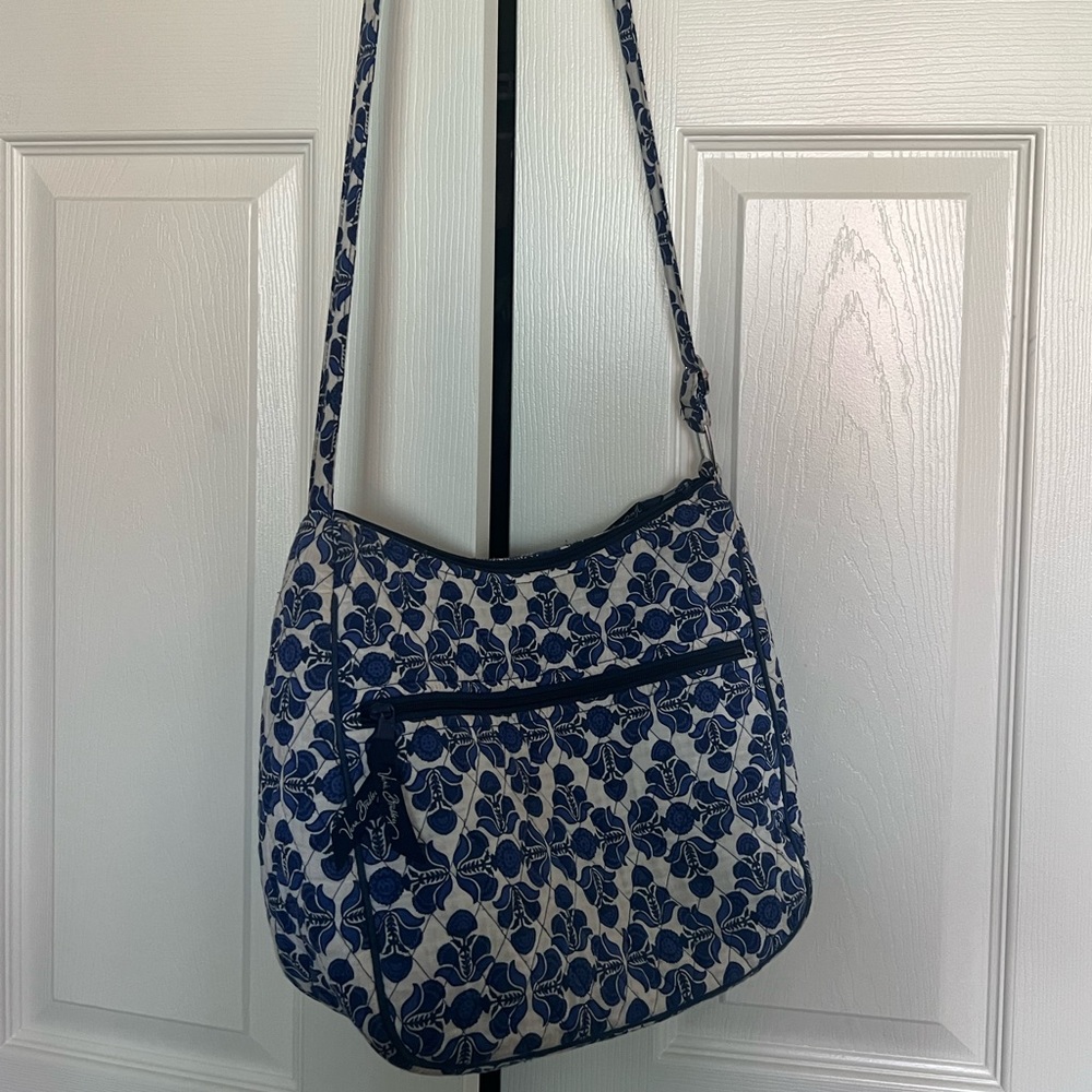 Vera Bradley Triple Zip Cobalt Blue Bag